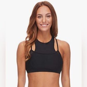 Body Glove Women’s Black Hybrid Bikini Top Smoothies Diversion Swimsuit Small
